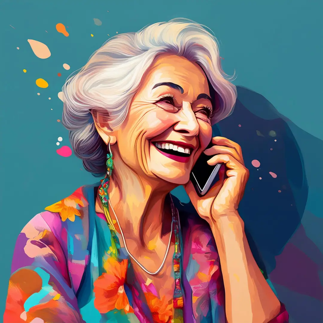 grocery delivery convenient ordering over the phone adult woman on phone image